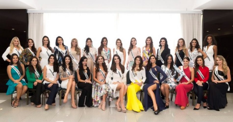 Candidatas ao Miss Brasil 2015 (Foto: Lucas Ismael / Band)
