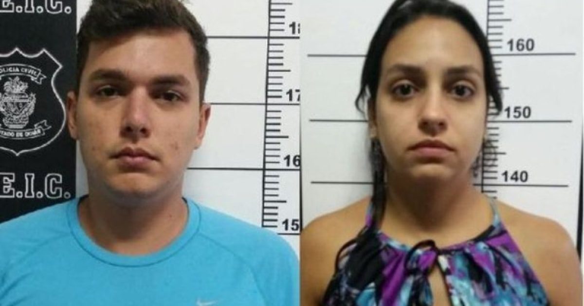 Rodrigo de Menezes Machado, 23 anos, e a namorada Jordana Louza Costa Ferreira, 27. Foto: Divulgação.