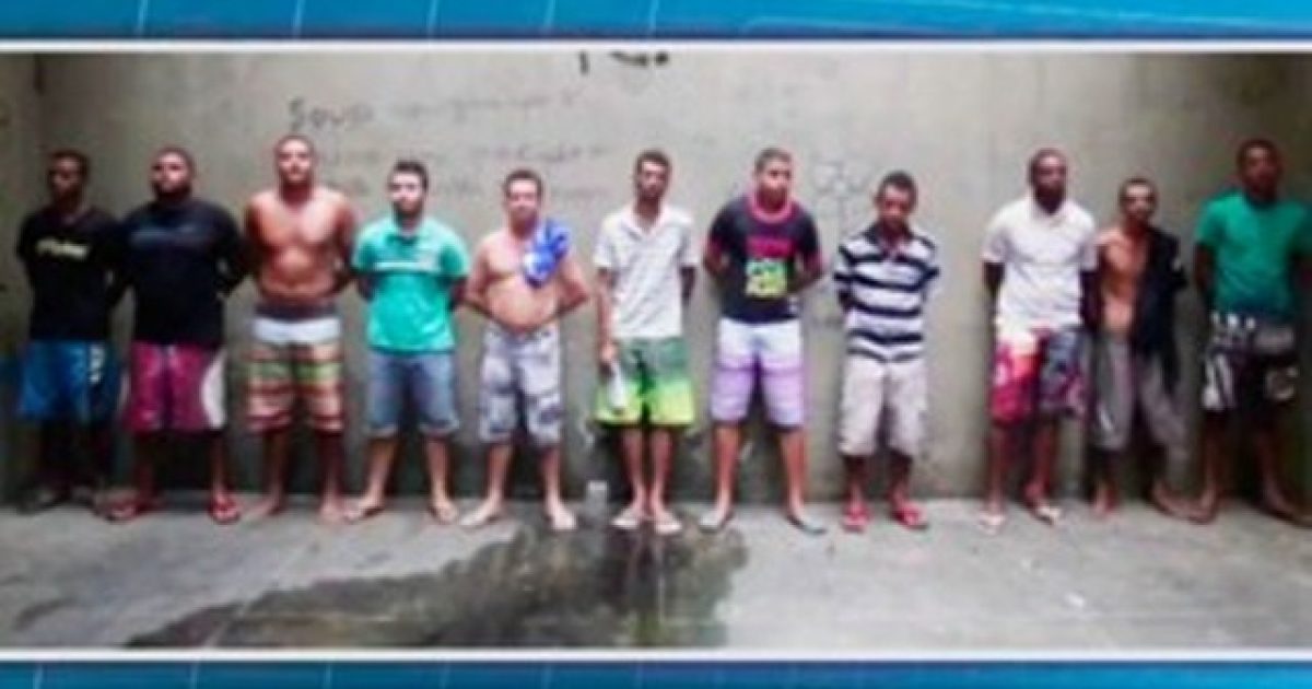 Homens são suspeitos de tráfico, assaltos e
homicídios. Foto: Reprodução/TV Santa Cruz.