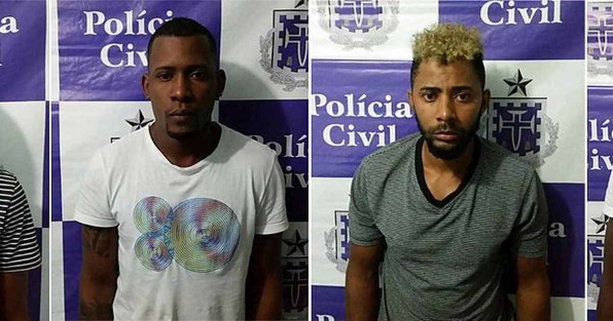 Eles foram presos por extorsão e ameaça. Foto: Polícia Civil/Divulgação.