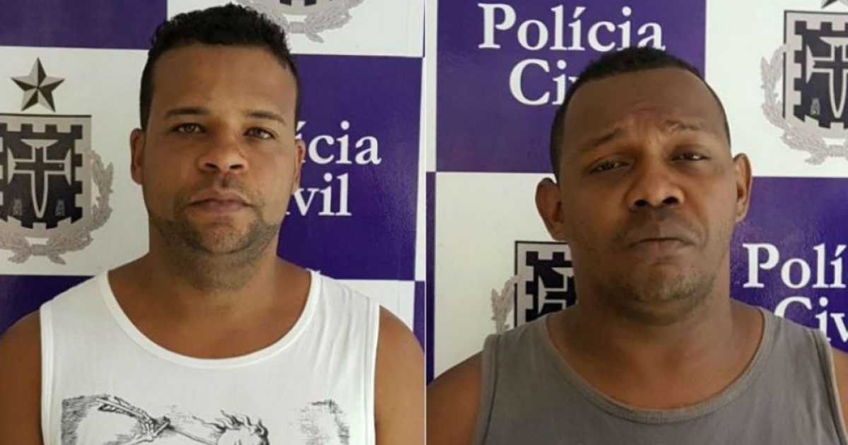 Rodrigo e Raimundo foram presos após mandado expedido em Santa Catarina. Foto: Divulgação/Polícia Civil.