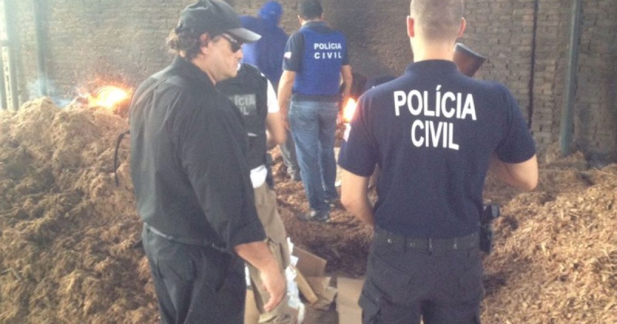 Destruição foi realizada neste sábado. Foto: Divulgação/Polícia Civil.