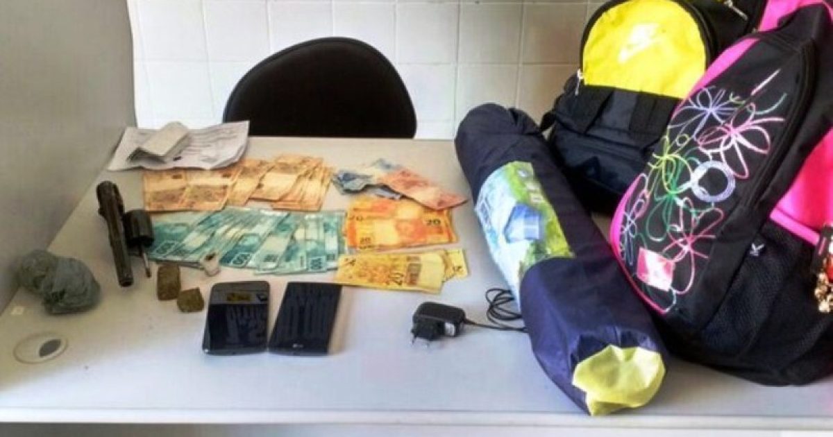 Polícia encontrou dinheiro, drogas e armas com suspeitos. Foto: Blog do Sigi Vilares.