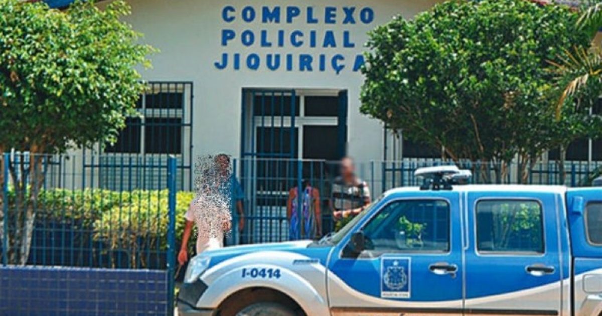 Delegacia da cidade de Jiquiriçá, onde os presos fugiram. Foto: Leandro Alves/Bahia 10.