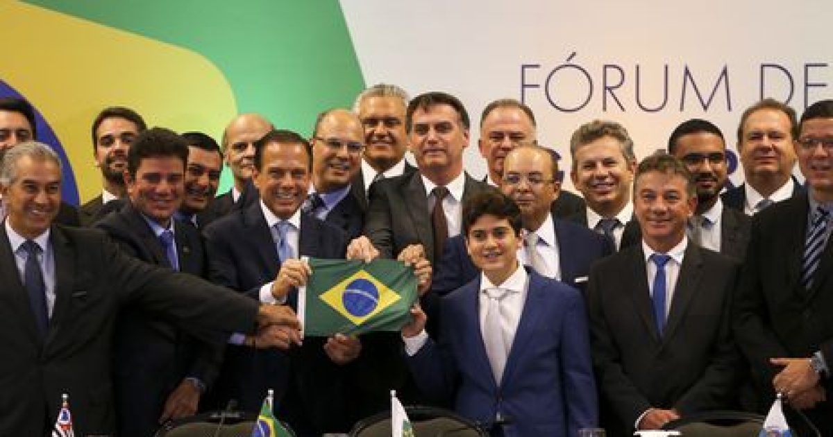 Bolsonado no Fórum de Governadores, em Brasília. - Marcelo Camargo/Agência Brasil
