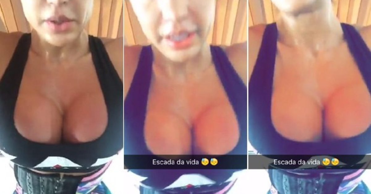 Ex-dançarina apareceu em vídeo no Snapchat.