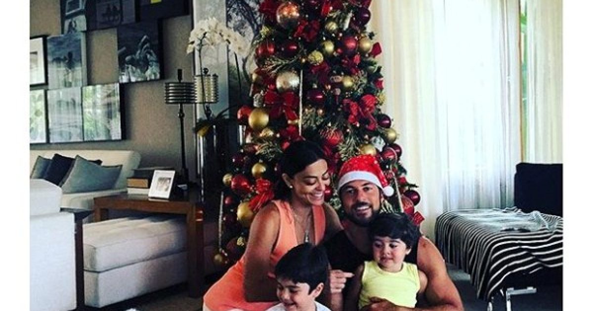 Juliana Paes e família. Foto: Reprodução/Instagram.