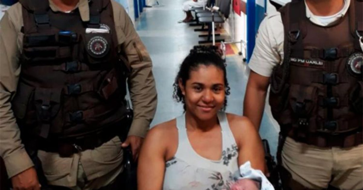 A mãe e o bebê foram levados para o Hospital Luís Eduardo Magalhães e passam bem (Foto: Reproduçao / SSPBA)