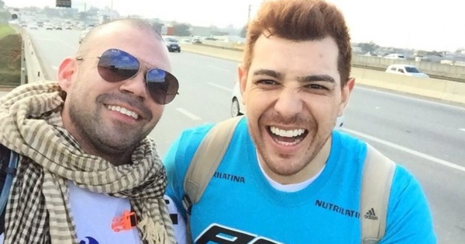 Cézar Lima e seu personal que o acompanha, Andre Neumann (Foto: Divulgação)