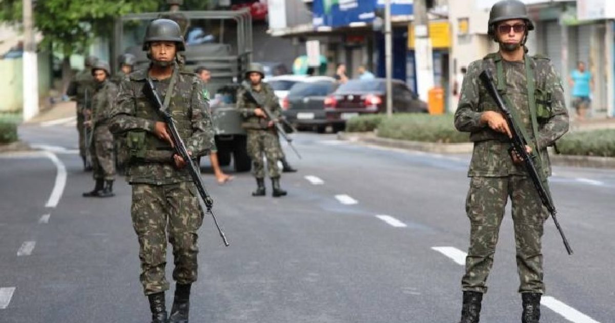 As Forças Armadas já estão preparadas para começar a atuar na região metropolitana do Rio a partir da tarde desta sexta. (Foto: Reprodução / Blognetto)