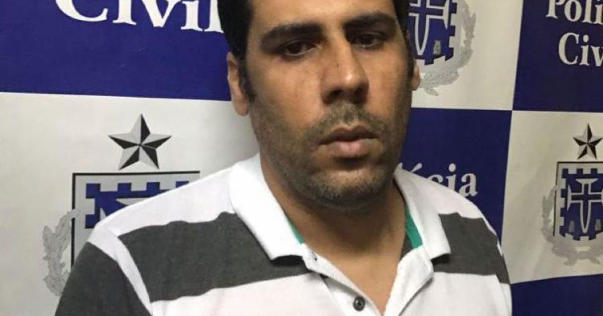 Cassiano da Cruz Amaro, mais conhecido como “Pateta”, foi preso ao tentar vender um notebook roubado (Foto: Divulgação/Polícia Civil)
