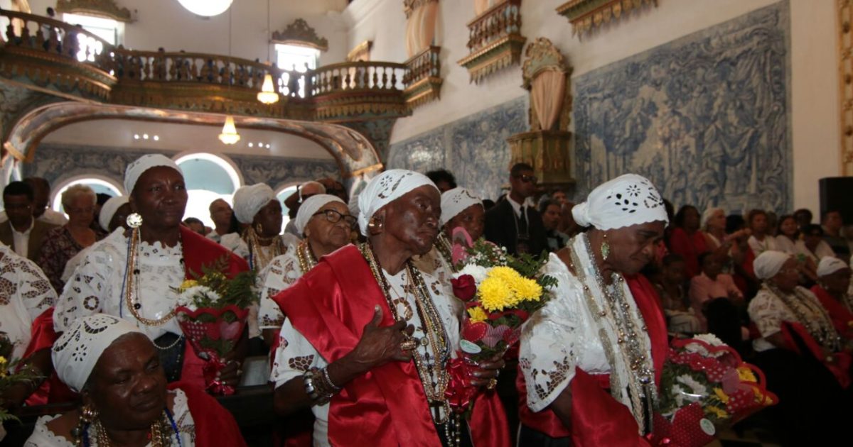 Festejos reúnem elementos da religião católica e a de matriz africana, em homenagem à Assunção de Nossa Senhora (Foto: Tatiana Azeviche / Ascom Setur)