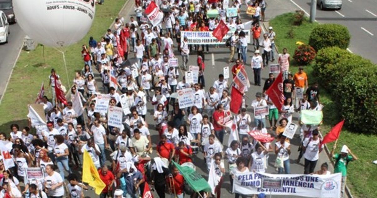 A greve dos professores das Universidades Estaduais da Bahia durou 86 dias. Foto: ADUNEB
