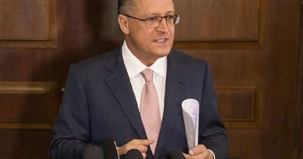 Ex-governador Geraldo Alckmin será investigado por caixa 2 (SECOM/ Gov. de SP)