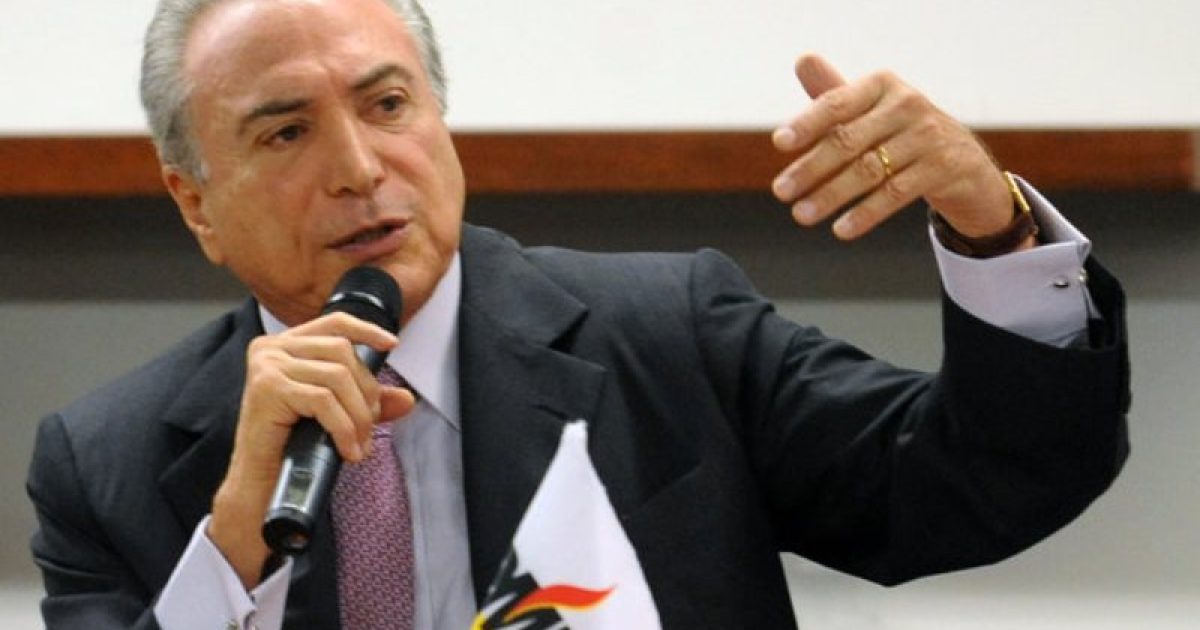 Temer defende candidatura do PMDB para presidência em 2018. Foto: EBC