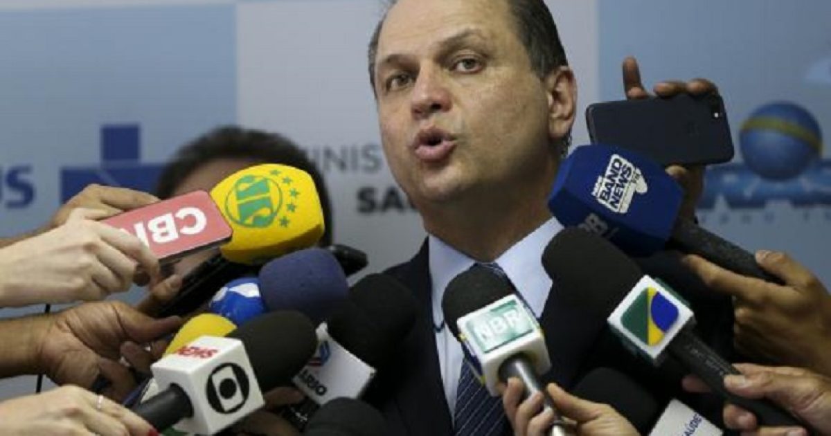 O ministro da Saúde, Ricardo Barros, durante anúncio de novos recursos para o fortalecimento da Atenção Básica (Foto: Marcelo Camargo/Agência Brasil)