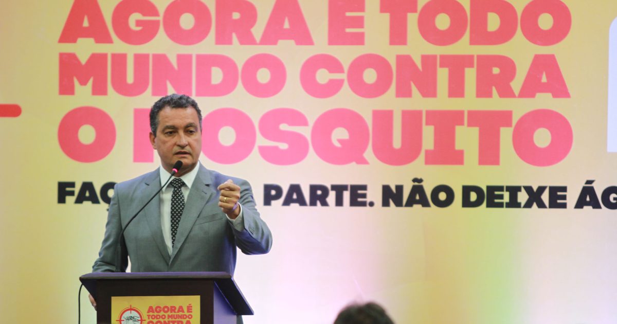 Governador Rui Costa conclamou o empresariado a entrar na luta contra o Aedes aegypti. Foto: Carol Garcia/GOVBA