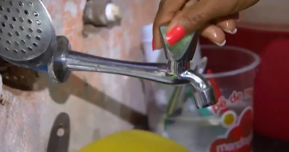Falta de água — Foto: Reprodução/TV Bahia