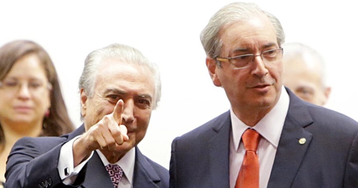 Temer defende Cunha e diz que relação entre PMDB e governo é institucional. Foto: Reprodução/Fato Online
