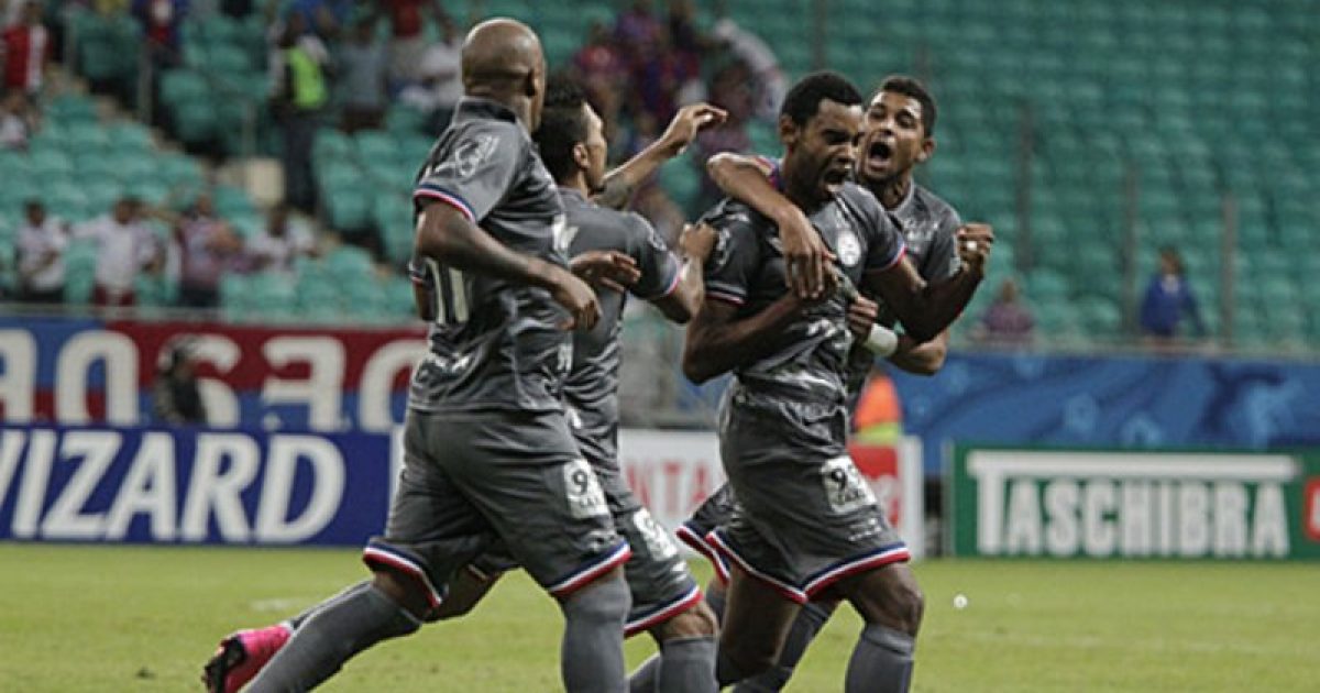 Bahia venceu o jogo contra o Boa Esporte com resultado de 4 a 1. Foto: Arisson Marinho