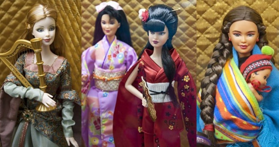 A mostra Barbie Terras Distantes presta uma homenagem aos povos e cultura de 50 países. Foto: Reprodução/Correio