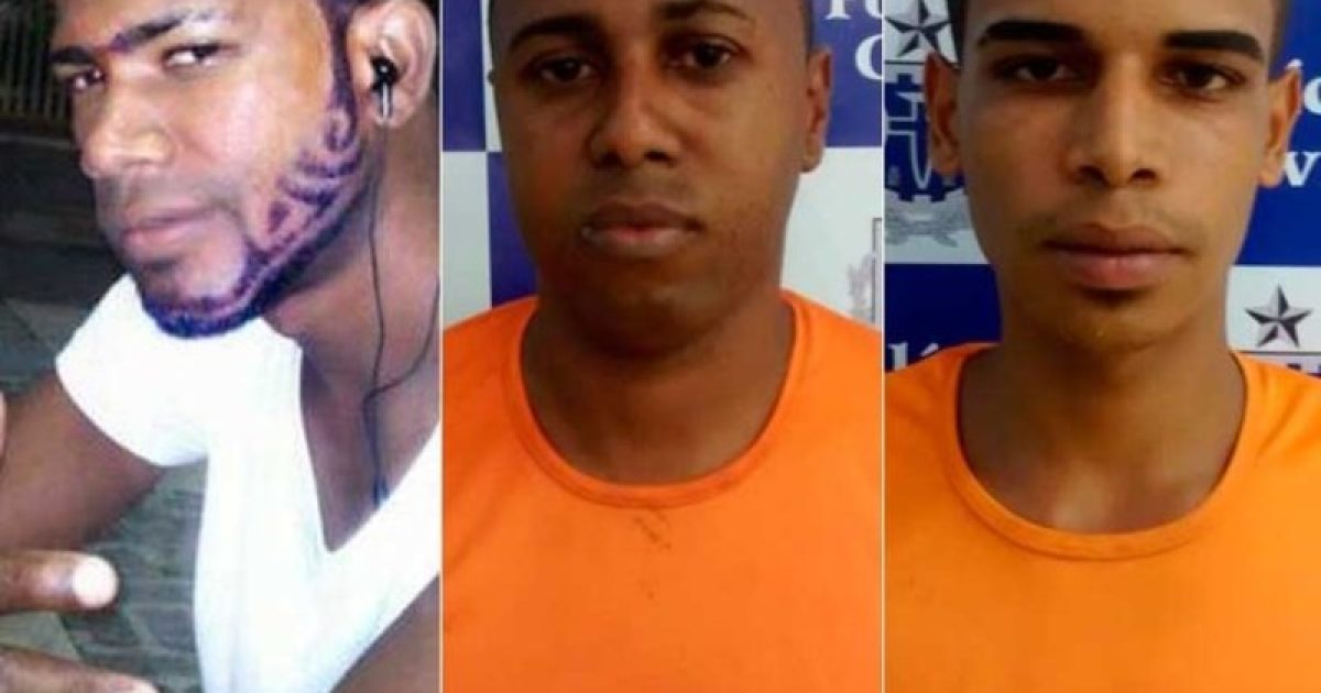 Vitor Vagner, Idenivaldo e Paulo Tiago são três dos quatro condenados pela morte do policial rodoviário (Foto: Divulgação/Polícia Civil)