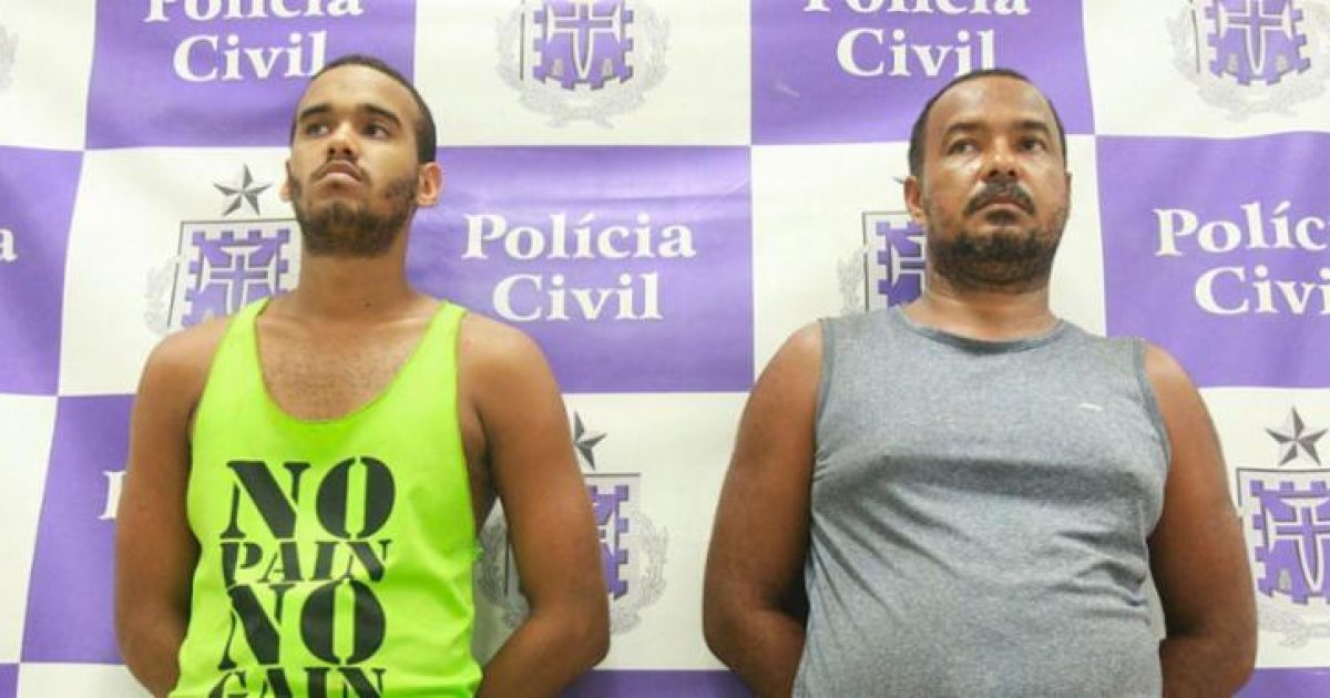 Dupla foi detida nesta segunda em Simões Filho (Foto: Edilson Lima/Ag. A TARDE)
