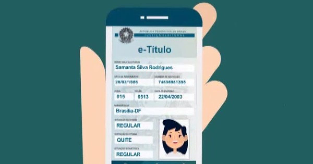Os eleitores podem acessar o E-título diretamente em um aplicativo que pode ser baixado gratuitamente por smartphone (Foto: Reprodução, TSE)