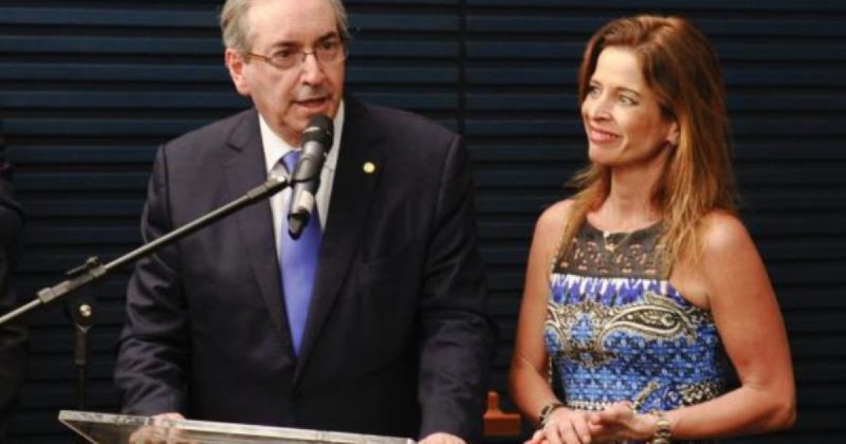 Eduardo Cunha e sua mulher, a jornalista Cláudia Cruz (Foto: Marcos Oliveira)