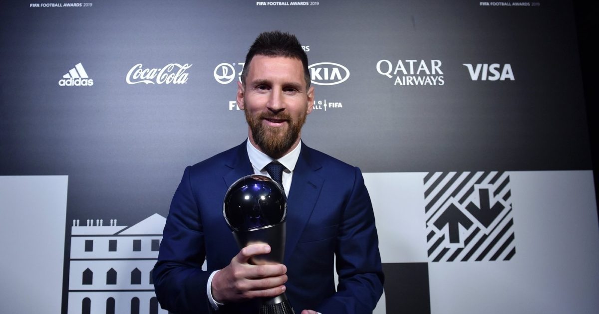 Lionel Messi é eleito o melhor jogador do mundo em cerimônia da Fifa. Foto: Site oficial da Fifa