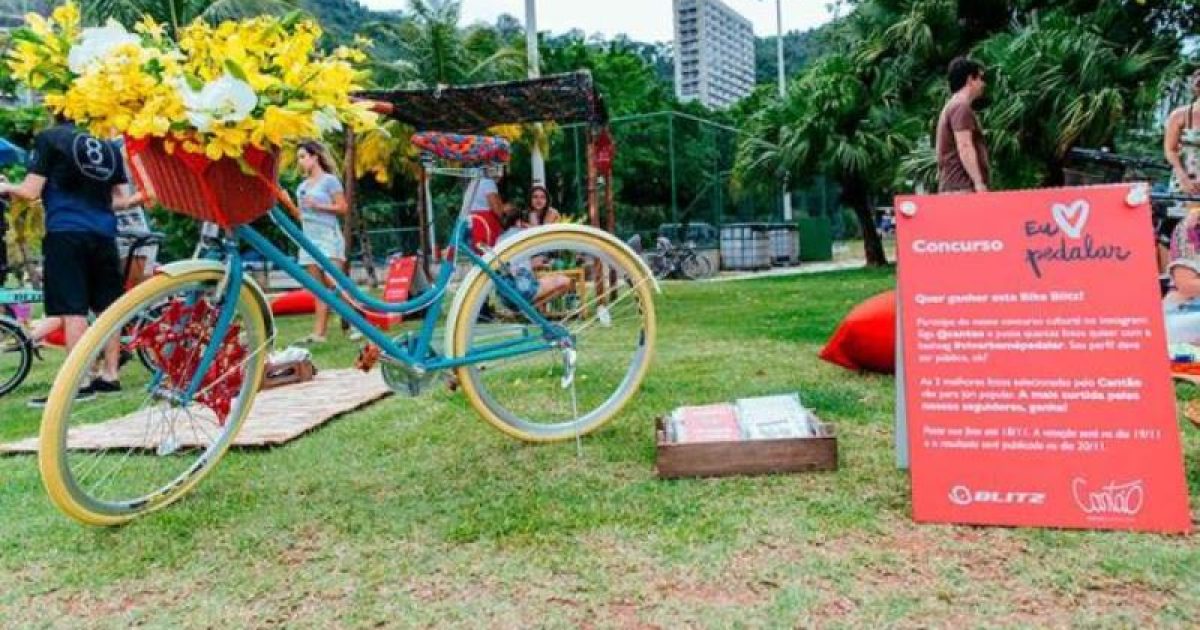 "Eu amo pedalar" é um projeto desenvolvido pela marca Cantão em parceria com o Movimento Salvador Vai de Bike, da Prefeitura de Salvador. Foto: Divulgação