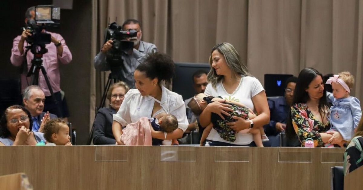 Brasília (DF), 31/07/2023,  Lançamento da Campanha Nacional de Incentivo ao Aleitamento Materno. Foto: Antônio Cruz/Agência Brasil/ Agência Gov