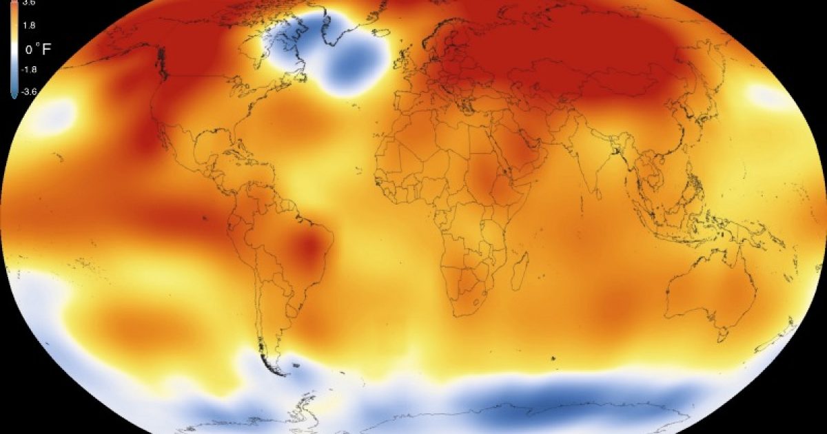 Nasa declara 2015 o ano mais quente da história. Foto: Scientific Visualization Studio/Goddard Space Flight Center