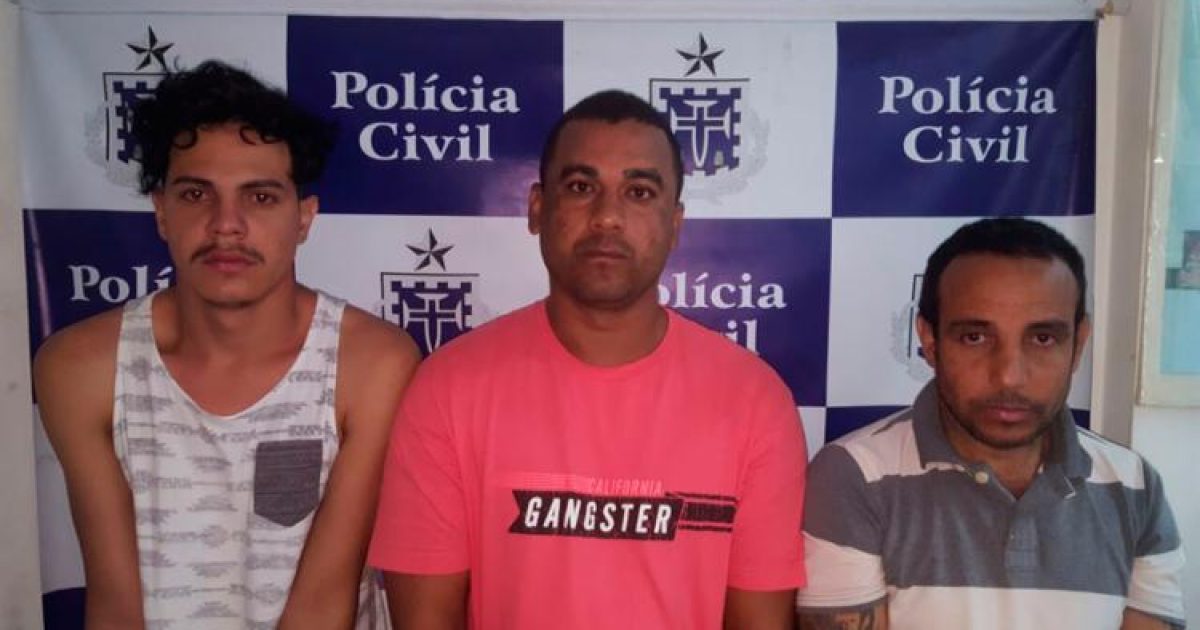 O trio agia a mando de um presidiário de Salvador (Foto: Divulgação/Polícia Civil)