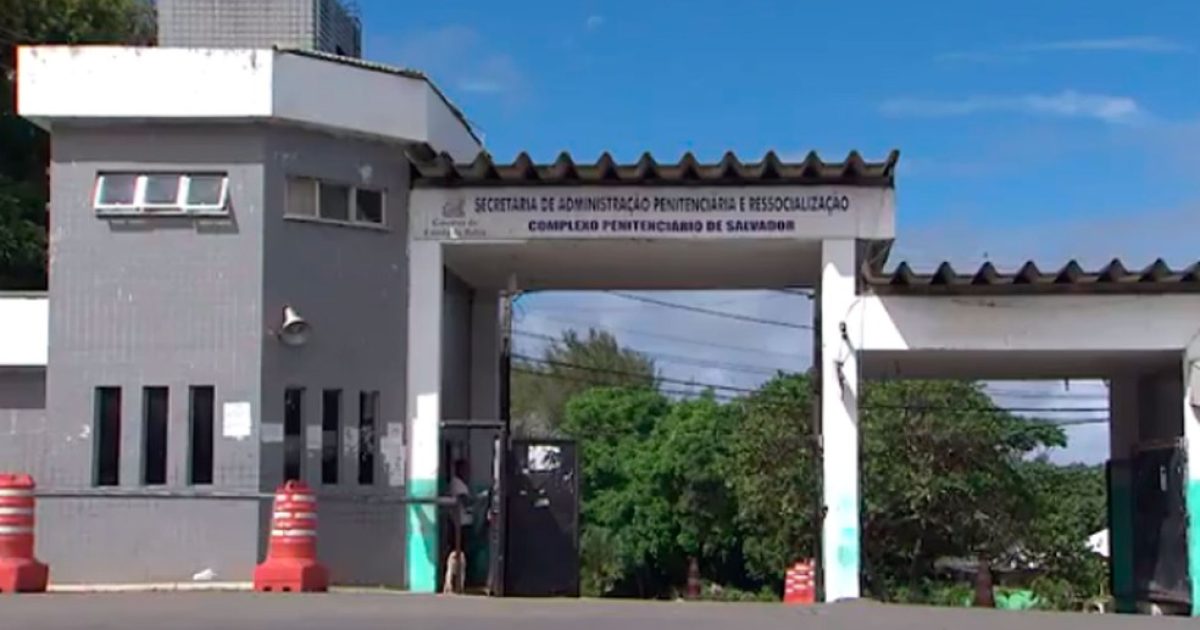 Complexo Penitenciário da Mata Escura, em Salvador — Foto: Reprodução/TV Bahia