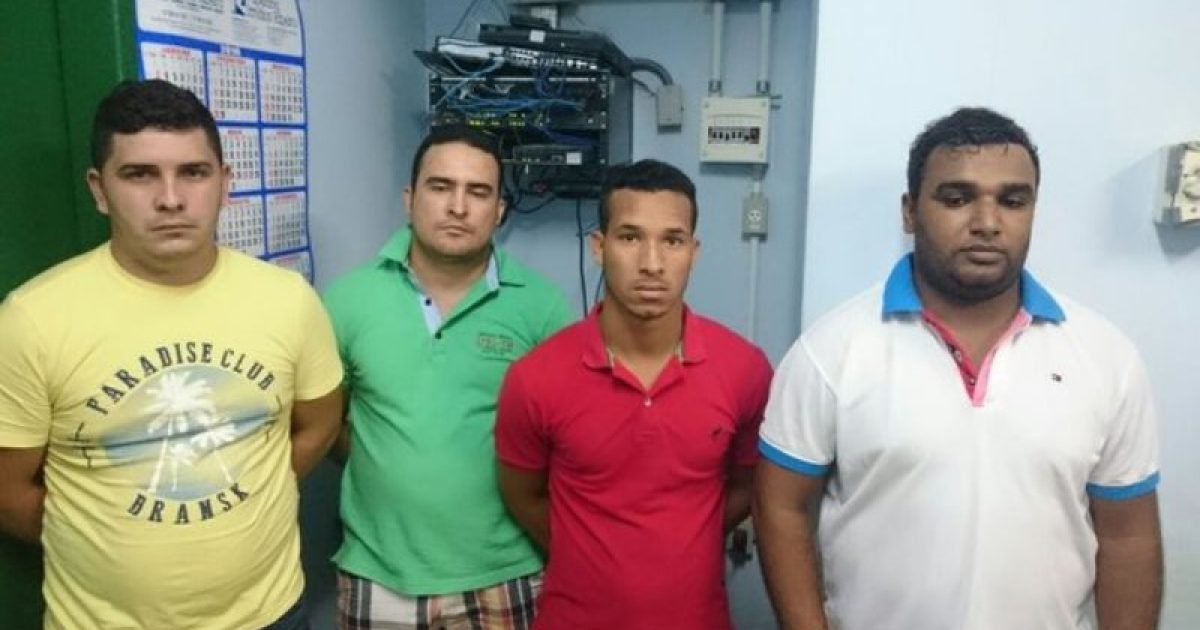 Osilvaldo (de verde) tem passagem pela polícia do Ceará por mais de 18 homicídios (Foto: Divulgação/Polícia Civil)