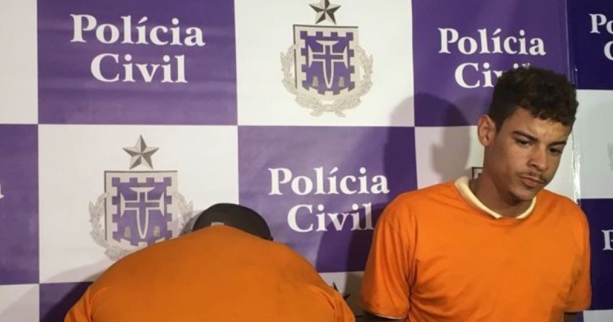 Chocolate e Patric foram presos nesta quarta-feira (Foto: Hilza Cordeiro/CORREIO)
