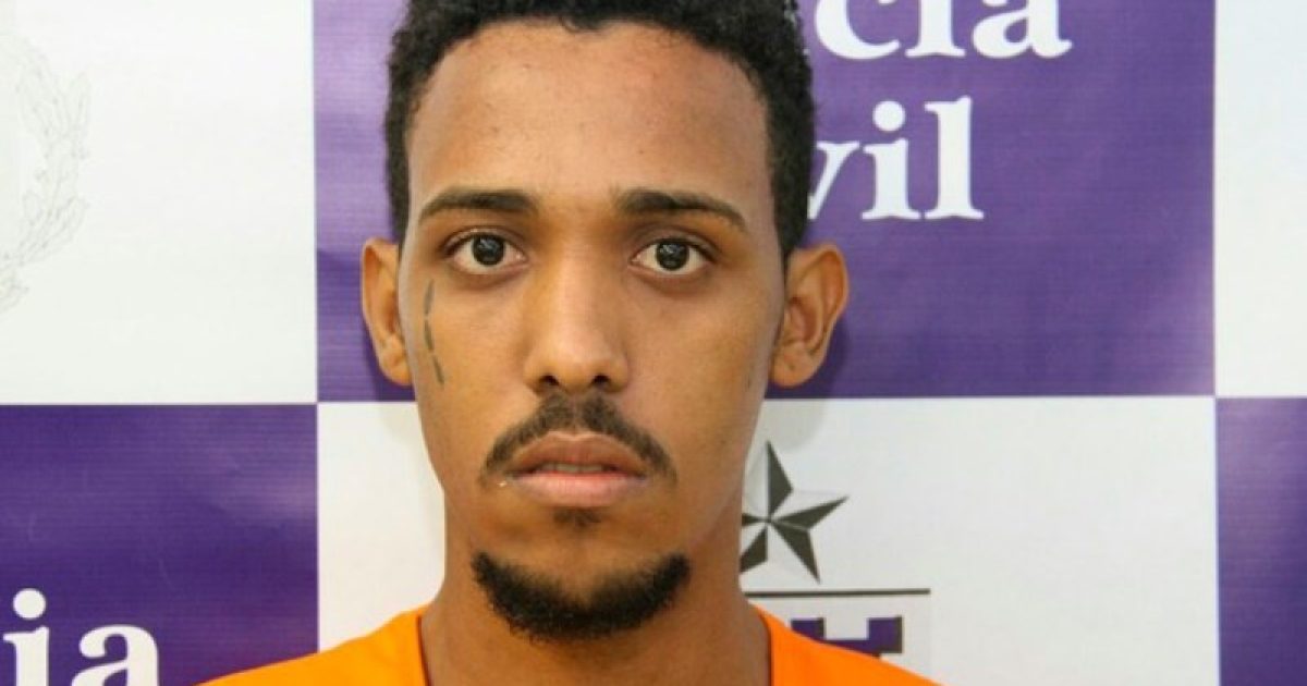Ueslei, principal suspeito da morte do cantor Felipe Yves, foi preso em Salvador. (Foto: SSP-BA / Divulgação)