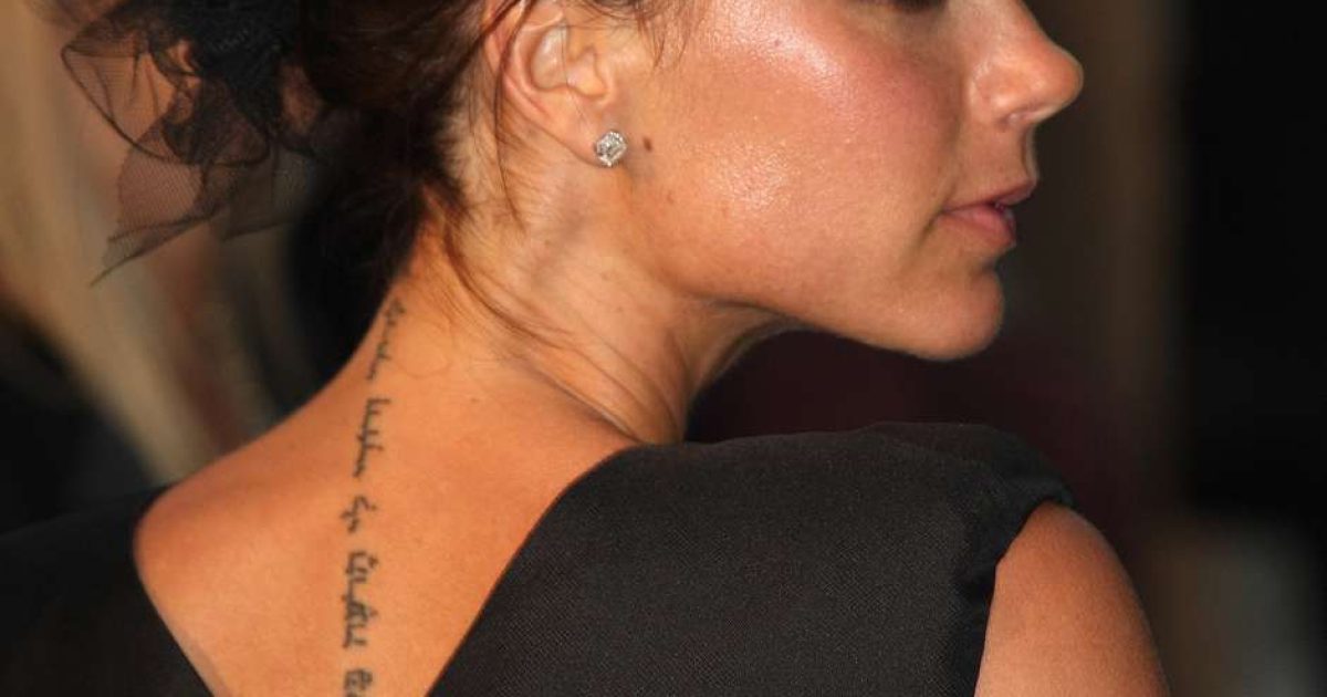 A estilista e ex-Spice Girl já removeu duas outras tatoos. Foto: Reprodução/Terra/ Chris Jackson/Getty Images